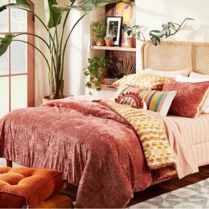 Opalhouse Velvet Comforter in Warm Pink